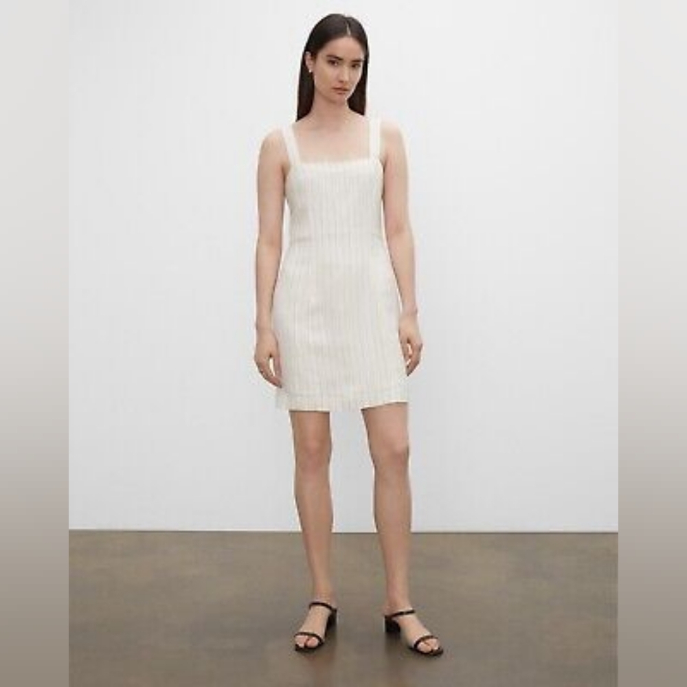 Club Monaco Striped Linen Mini Dress